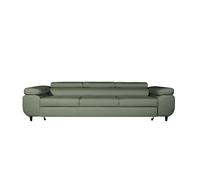 Canapé droit convertible tissu chiné 3 places Vert