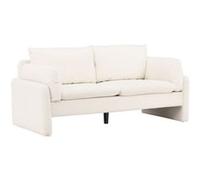 Canape droit en.casa 2 places en polyester blanc 184 x 184 x 88 cm Blanc G