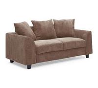 Canape droit en.casa 2 places en velours marron 88 x 152 x 80 cm Marron G