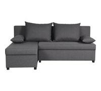 Canape droit en.casa 3 places en tissu gris 143 x 192 x 79 cm gris G