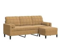 vidaXL Velours Marron