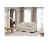 Canapé droit fixe 2 places BELAMI en tissu - Beige - L181 x P93 x H86cm - LOUNGITUDE