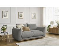 Canapé droit fixe 2 places ERNEST gris foncé BOBOCHIC Gris foncé