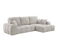 Canape droit fixe GENERIQUE 3 places en tissu chenille beige