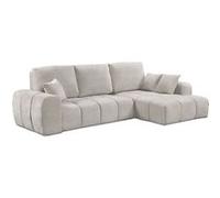 Canape droit fixe GENERIQUE 3 places en tissu chenille beige beige