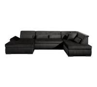 Lisa design Canapé panoramique Vermont - Gris foncé