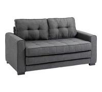 Canape droit HOMCOM 2 places en lin gris 75 x 147 x 85 cm Gris G