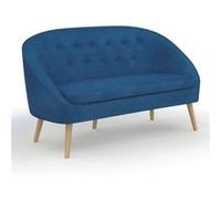 Canape droit idmarket 2 places en polyester bleu 67 x 135 x 78 cm bleu G