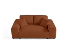 Lisa design canapé droit 2 places - Terracotta