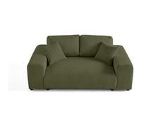 Lisa design canapé droit velours 2 places - Vert