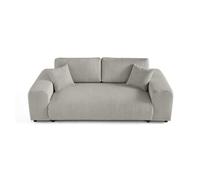Lisa design Canapé droit Garance 3 places Gris clair