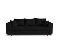Lisa design – Canapé droit 3 places – Noir
