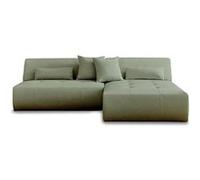 Lisa design Canapé modulable d'angle Onyx - vert