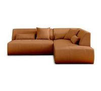 Canape droit LISA DESIGN 5 places en polyester rouge 220 x 220 x 75 cm Rouille G