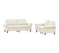 Canape droit vidaxl 2 places en velours beige 77 x 152 x 80 cm Crème G