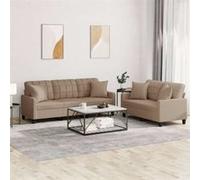 Canape droit vidaxl 3 places en simili-cuir marron 77 x 138 x 80 cm marron G