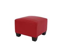 Canapé-élément pouf repose-pied Lyon, modulaire, simili-cuir, rouge