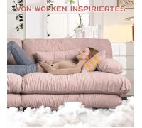Canapé en chenille vintage avec accoudoirs arrondis,confort nuage exceptionnel,soutien ergonomique pour la détente rose CANAPE