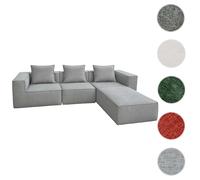 Mendler Combinaison de canapés HWC-O54 63x270x190cm Gris Clair