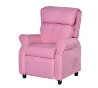 Canapé enfant HOMCOM Canapé pour enfants Fauteuil pour enfants Canapé inclinable avec repose-pieds pour garçons et filles de 3 à 5 ans Rose 58 x 53 x 70 cm