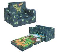 Canapé enfant - Pliable 2 en 1 - Mousse haute densité - Pour 1 à 2 enfants - Lit d'appoint