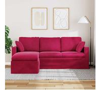 Canapé ergonomique - RUIOG - Sofa de repos pour Adulte/enfant - Bordeaux 198x134x80cm Velours C68732137767392