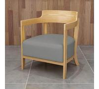 Canapé-Fauteuil Confortable, Tables de Salle à Manger, chaises et Ensembles de canapés, Pieds en Bois Massif et revêtement en Cuir, idéal for Les cafés, Les boutiques(Gray,70cm)