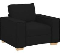 Canapé Fauteuil Noir 60 cm Tissu