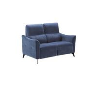 Canapé fixe 2 places GARIOS tissu waterproof bleu 151x92x102cm