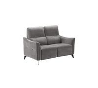 Canapé fixe 2 places GARIOS tissu waterproof gris 151x92x102cm