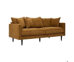 Canapé fixe Candice 3 places 194x96cm beige - Atmosphera Créateur d'intérieur