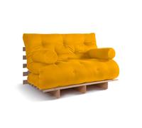 Canapé lit 120x200 - Slim Basic Classic - Pascall Futon Jaune