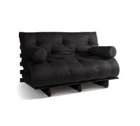 Canapé lit 140x200 - Slim Basic Black - Pascall Futon Noir