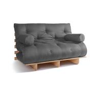 Canapé lit 140x200 - Slim Basic Classic - Pascall Futon Gris