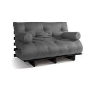 Canapé lit 140x200 - Slim Exclusive Black - Pascall Futon Gris