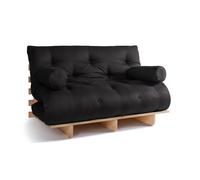 Canapé lit 140x200 - Slim Exclusive Classic - Pascall Futon Noir