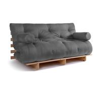 Canapé lit 160x200 - Slim Basic Classic - Pascall Futon Gris