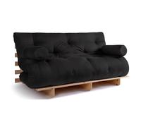 Canapé lit 160x200 - Slim Basic Classic - Pascall Futon Noir