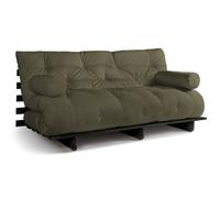 Canapé lit 180x200 - Slim Basic Black - Pascall Futon Kaki