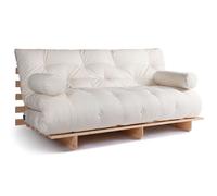 Canapé lit 180x200 - Slim Comfort Classic - Pascall Futon Ecru