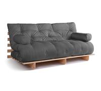 Canapé lit 180x200 - Slim Exclusive Classic - Pascall Futon Gris