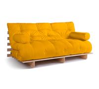 Canapé lit 180x200 - Slim Exclusive Classic - Pascall Futon Jaune