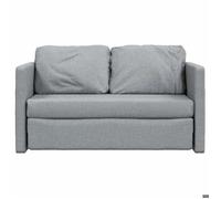 Canapé-lit 2 en 1 gris clair 112x174x55 cm tissu_2 ans garantie_35947