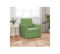 Canapé lit 2 en 1 Vert clair 74x77x81 cm Velours