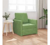 Canapé lit 2 en 1 Vert clair 74x77x81 cm Velours Vert G