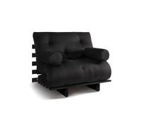 Canapé lit 90x200 - Slim Basic Black - Pascall Futon Noir