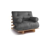 Canapé lit 90x200 - Slim Comfort Classic - Pascall Futon Gris
