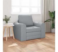 vidaXL Canapé lit au sol 2-en-1 gris clair 98x71x83 cm tissu