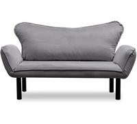 Canapé lit Chatto 2 places gris 150 x 70 x h75