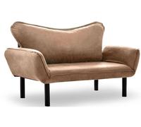 Canapé lit Chatto 2 places marron clair 150 x 70 x h75